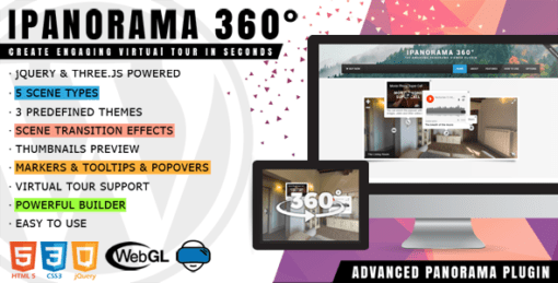 iPanorama 360° v1.8.7 - Virtual Tour Builder for WordPress