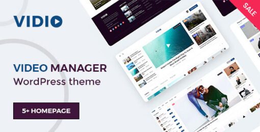 Vidio - Video Manager WordPress Theme