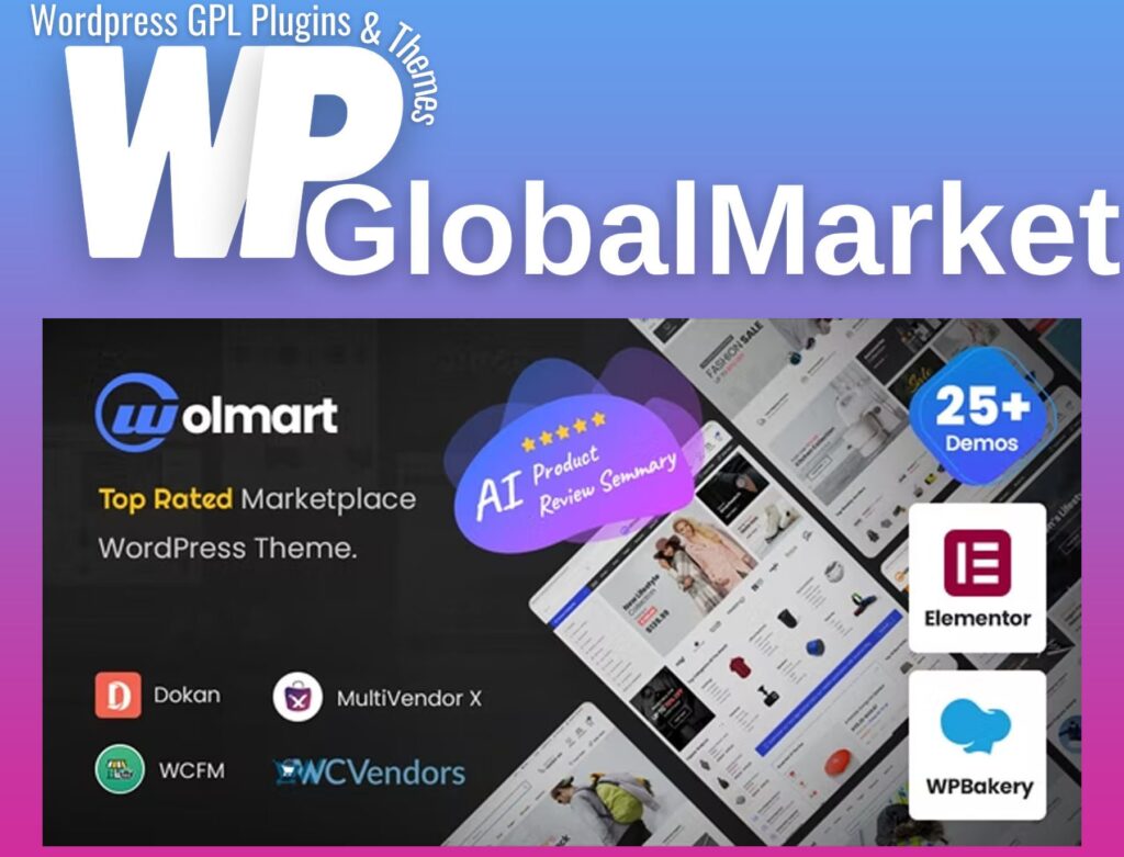 Wolmart - Multi-Vendor Marketplace WooCommerce Theme