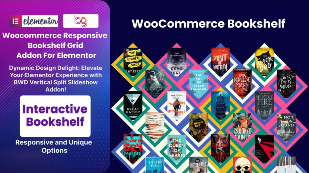 BWD Woocommerce Responsive Bookshelf Grid Addon For Elementor