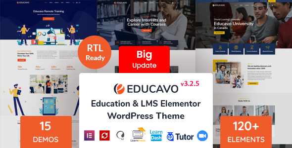 Educavo - Online Courses & Education WordPress Theme