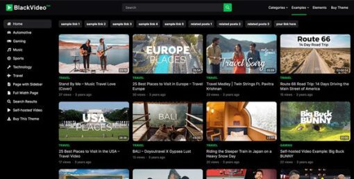 BlackVideo Pro – WordPress Theme