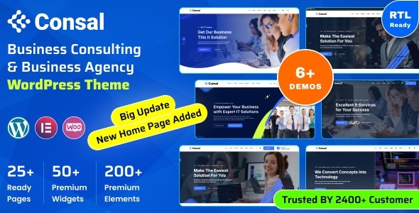 Consal - Business Agency & IT Service WordPress Theme