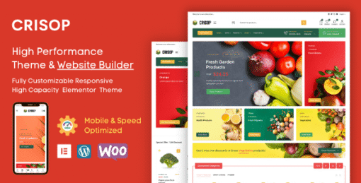 Crisop - Elementor Grocery Store & Food WooCommerce Theme