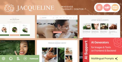 Jacqueline - Spa & Massage Salon Beauty WordPress Theme
