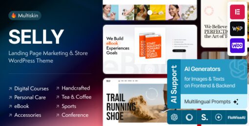 Selly - Marketing Landing Page WordPress Theme