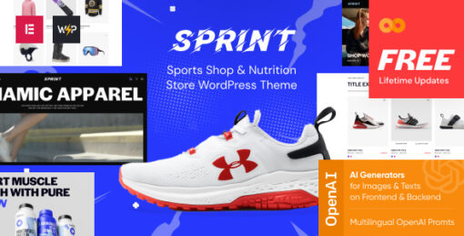 Sprint - Sports Shop & Nutrition Store WordPress Theme