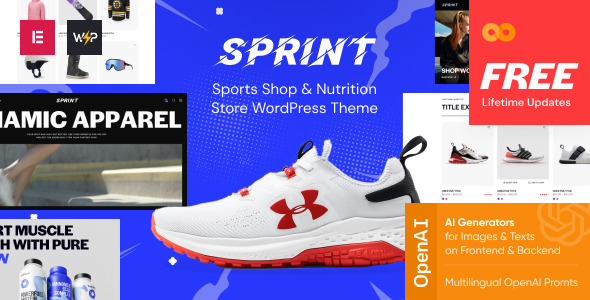 Sprint - Sports Shop & Nutrition Store WordPress Theme
