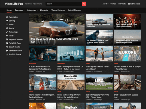 VideoLife Pro – WordPress Theme