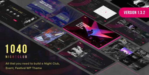 1040 Night Club - DJ, Party, Music Club Theme