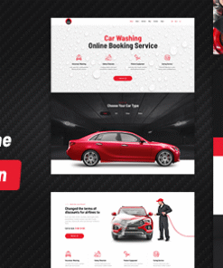 Aqualine - Car Washing Service with Booking System WordPress Theme