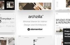 Archzilla - Minimal WordPress Theme for Interior Design and Architecture