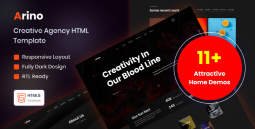 Arino - Creative Agency WordPress Theme