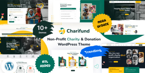 ChariFund - Charity & Donation Foundation WordPress Theme Multipurpose