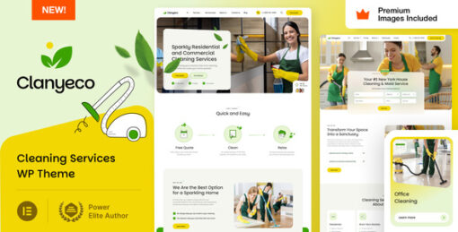ClanyEco - Cleaning Services WordPress Theme
