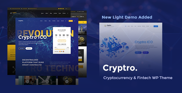 Cryptro - Cryptocurrency, Blockchain, Bitcoin
