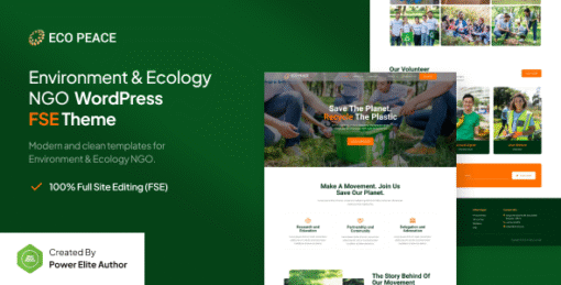 EcoPeace – Environment & Ecology NGO FSE WordPress Theme