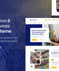 Electriza – Electrical Installation & Maintenance Services FSE WordPress Theme