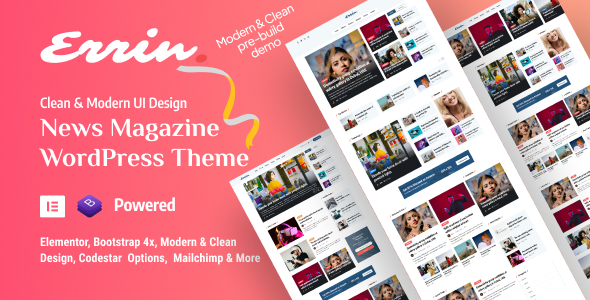 Errin - Personal Blog WordPress Theme