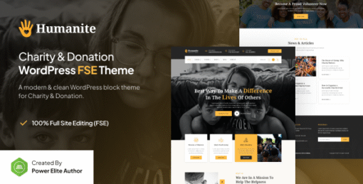 Humanite – Charity & Donation FSE WordPress Theme