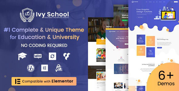 Ivy School – Education, University & School Theme