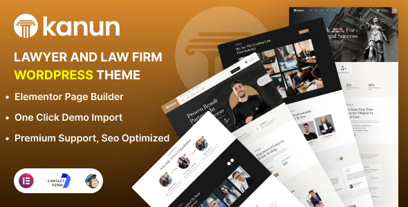 Kanun - Lawyer & Law Firm WordPress Theme