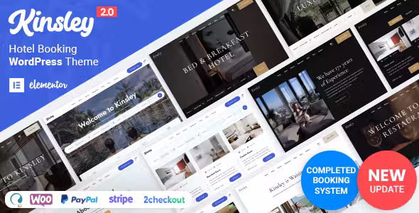 Kinsley - Hotel Booking Theme