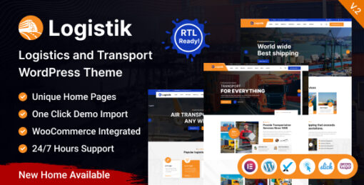 Logitic - Transportation & Logistics WordPress Theme
