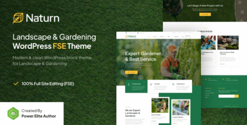 Naturn – Landscape & Gardening FSE WordPress Theme