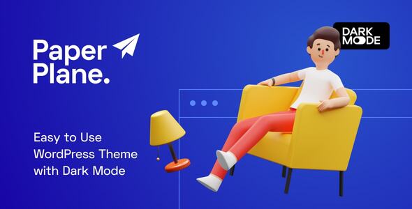 Paper Plane - Creative Parallax WordPress Blog Theme