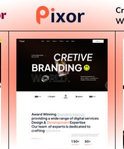 Pixor - Creative Digital Agency WordPress Theme