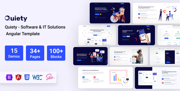 Quiety – Software & IT Solutions WordPress Theme