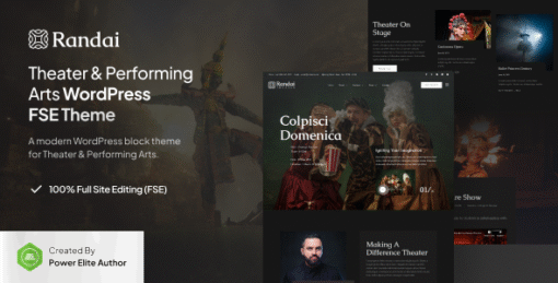 Randai - Theater Entertainment & Performing Arts FSE WordPress Theme