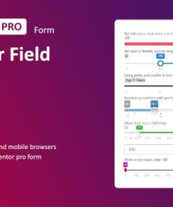 Range Slider Field for Elementor form