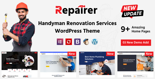 Repairer - Handyman Services WordPress Theme