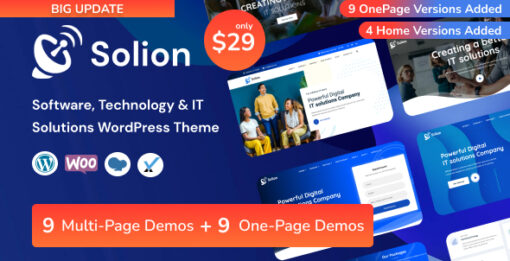 Solion - Technology & IT Solutions WordPress Theme