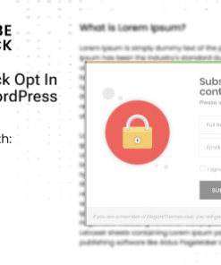 Subscribe to Unlock Opt In Content Locker WordPress Plugin