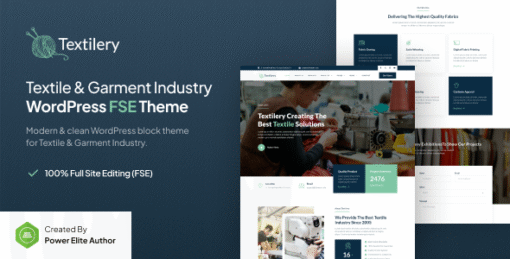 Textilery – Textile & Garment Industry FSE WordPress Theme