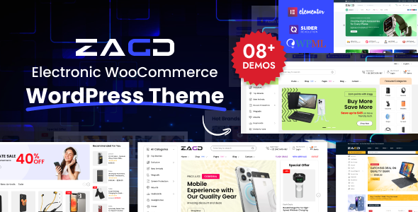 Zagg - Electronics & Accessories WooCommerce WordPress Theme