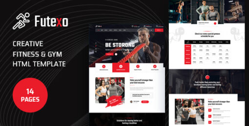Futexo - Fitness & Gym WordPress Theme + RTL