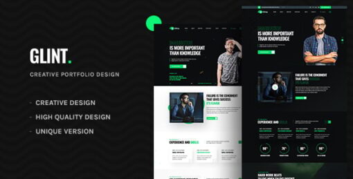 Glint - Personal Portfolio WordPress Theme