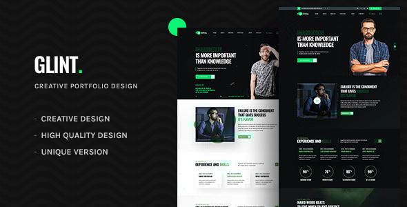 Glint - Personal Portfolio WordPress Theme