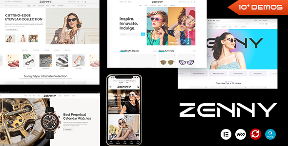 Zenny - Eyewear & Glasses Elementor WooCommerce WordPress Theme